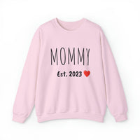 "MOMMY Est. 2023" Custom Crewneck Sweatshirt