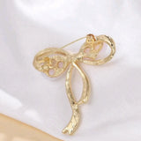 Golden bow and pearl brooch - Jay's Pretty Little Things For You