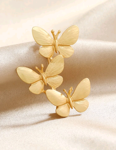 Golden Butterfly brooch