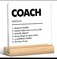 COACH plaque