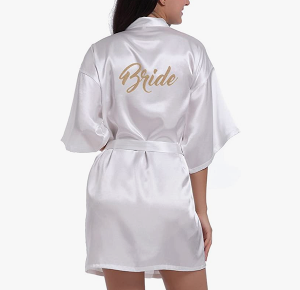 Bride's robe or bridal satin robe - Jay's Pretty Little Things For You