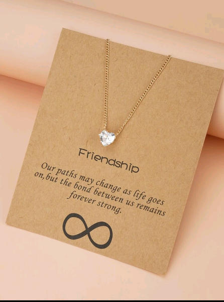 Love shaped pendant friendship necklace - Jay's Pretty Little Things For You