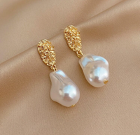 Golden Pearl drop earrings - Jay's Pretty Little Things For You