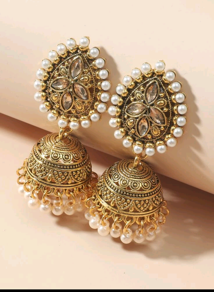 Golden Indian earrings - Jay's Pretty Little Things For You