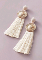 White fringe earrings - Jay's Pretty Little Things For You