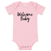 WELCOME BABY, Baby short sleeve one piece