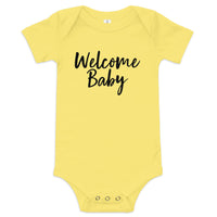 WELCOME BABY, Baby short sleeve one piece