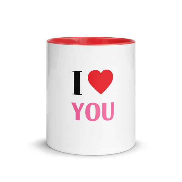 "I LOVE YOU" Mug with Color Inside