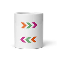 ARROWS White glossy mug