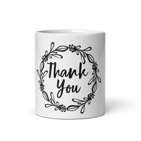 "THANK YOU" II White Gift mug