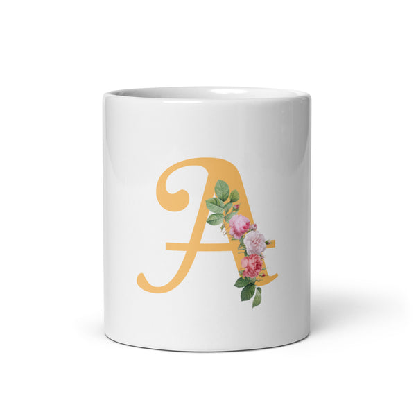 "LETTER A"  Giftable Alphabet mug