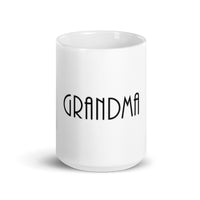 "GRANDMA" White glossy gift mug