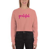 "GRATEFUL" Crop Sweatshirt