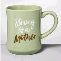 "Strong As A Mother" cute green giftable mug - Jay's Pretty Little Things For You