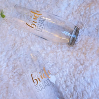 Team Bride Gifts: Bride Squad wine flutes - Jay's Pretty Little Things For You