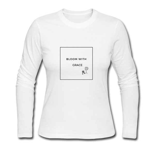 BLOOM WITH GRACE Women's Long Sleeve Jersey T-Shirt - Jay's Pretty Little Things For You